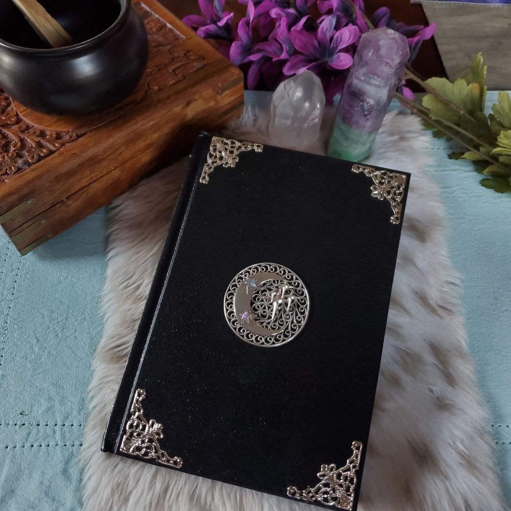 Silver Celestial Book of Shadows - Medium