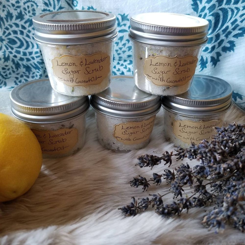 Lemon and Lavender Sugar Scrub - 7oz.