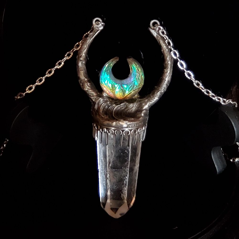 Moon Glow Goddess - Light Smoky Quartz & Enchanced Labradori...
