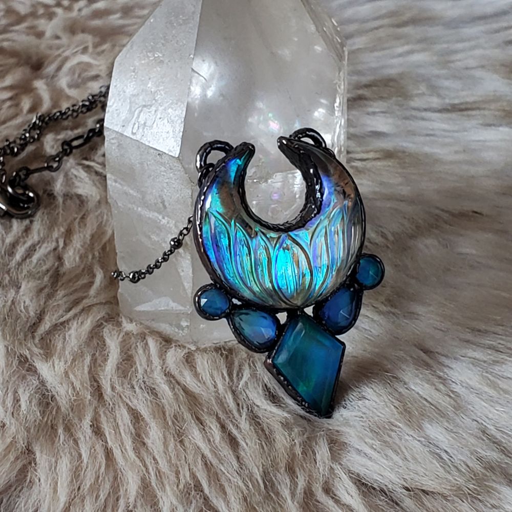 Moon Glow - Enhanced labradorite with aurora opal