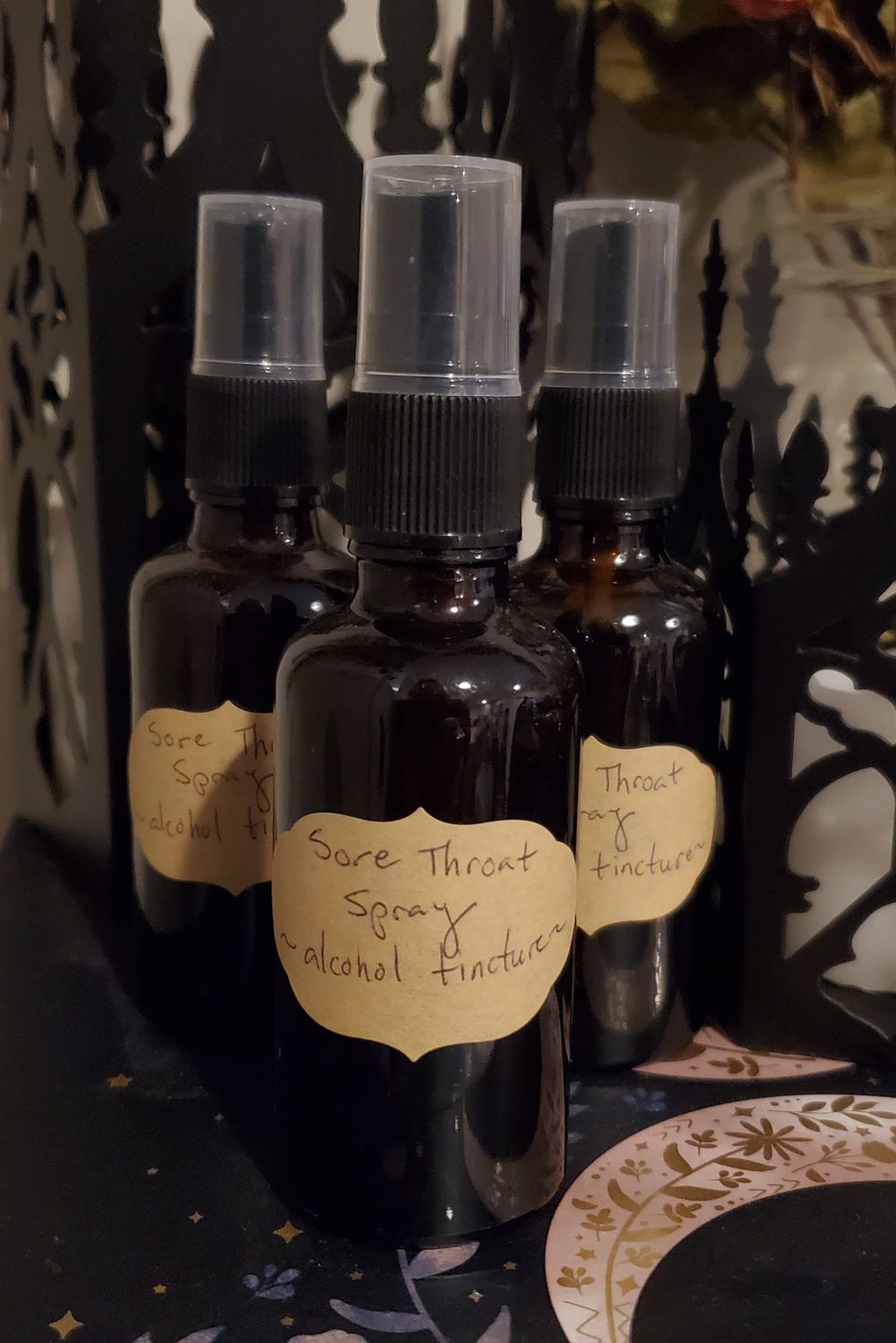 Homemade Homeopathic Sore Throat Tincture Spray - 2 oz.